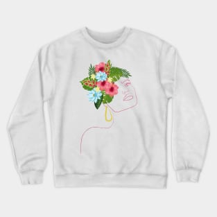 Tropical vibes Woman Crewneck Sweatshirt